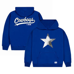 Dallas Cowboys GOLF WANG Cutout Pullover Hoodie - Royal Hoodies
