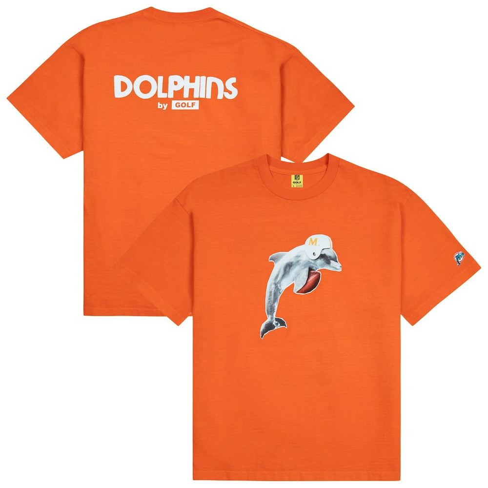 Miami Dolphins GOLF WANG Cutout T-Shirt - Orange T-shirts