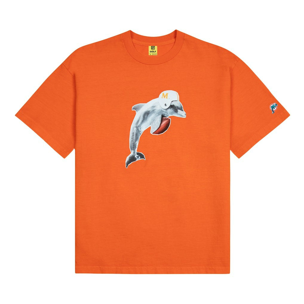 Miami Dolphins GOLF WANG Cutout T-Shirt - Orange T-shirts