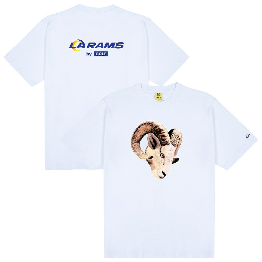 Los Angeles Rams GOLF WANG Cutout T-Shirt - White T-shirts