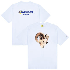 Los Angeles Rams GOLF WANG Cutout T-Shirt - White T-shirts