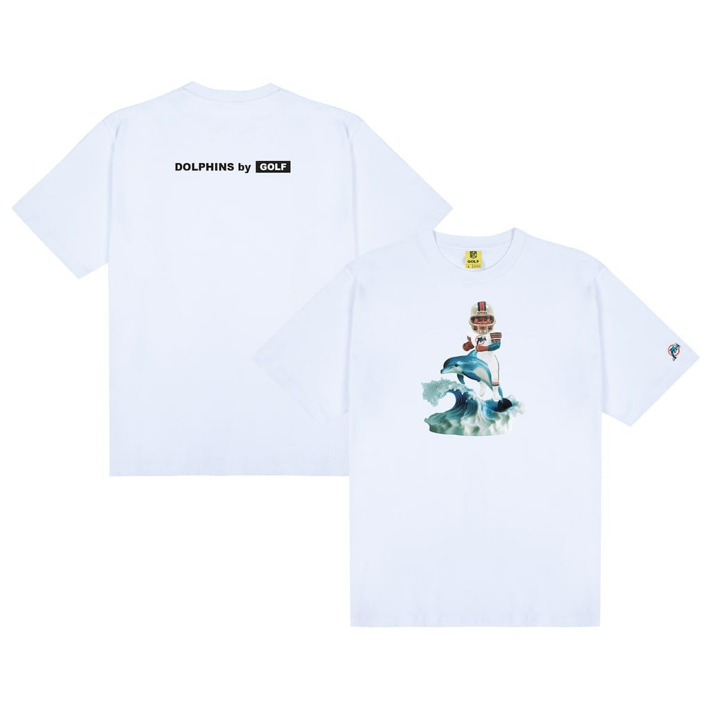 Miami Dolphins GOLF WANG Bobblehead T-Shirt - White T-shirts