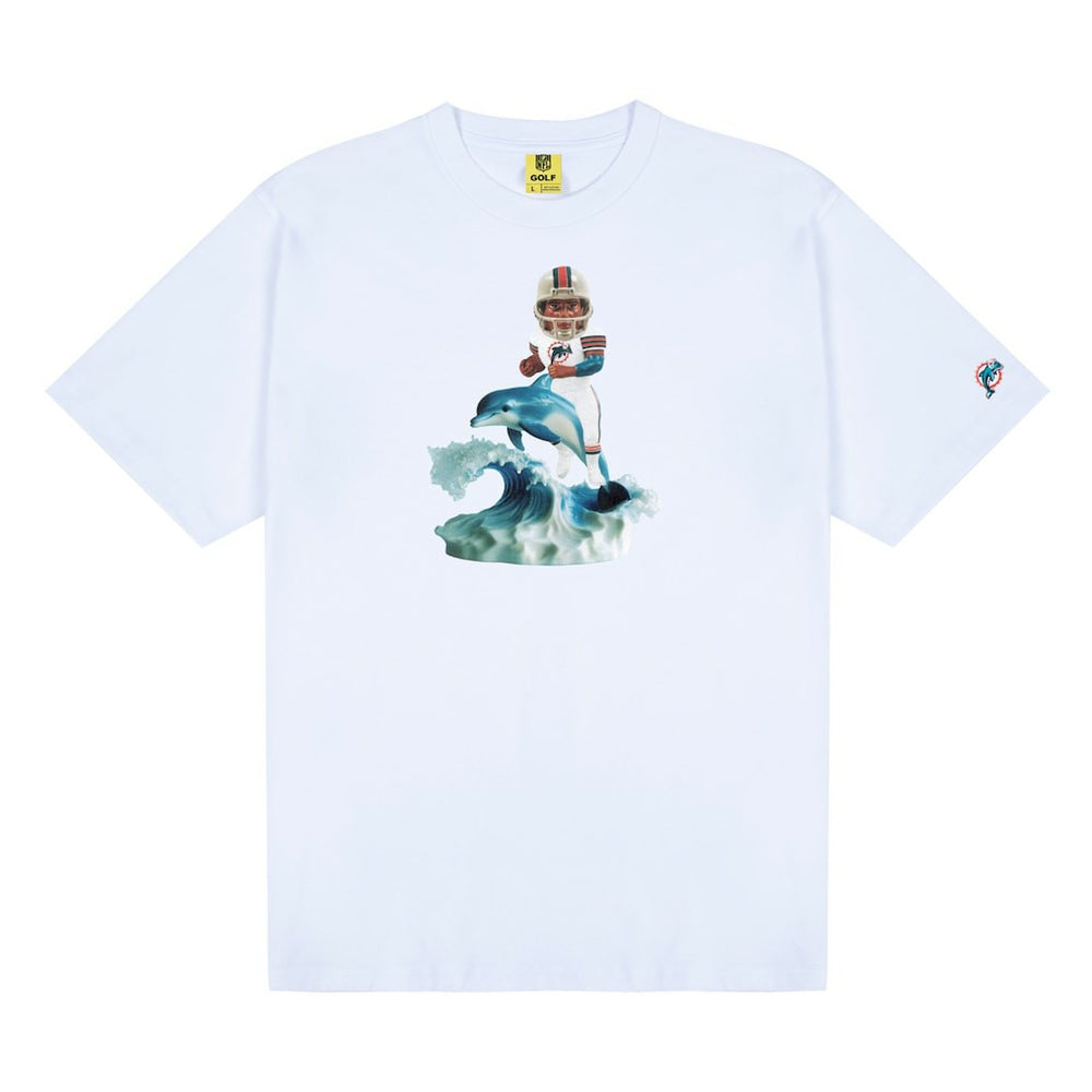 Miami Dolphins GOLF WANG Bobblehead T-Shirt - White T-shirts