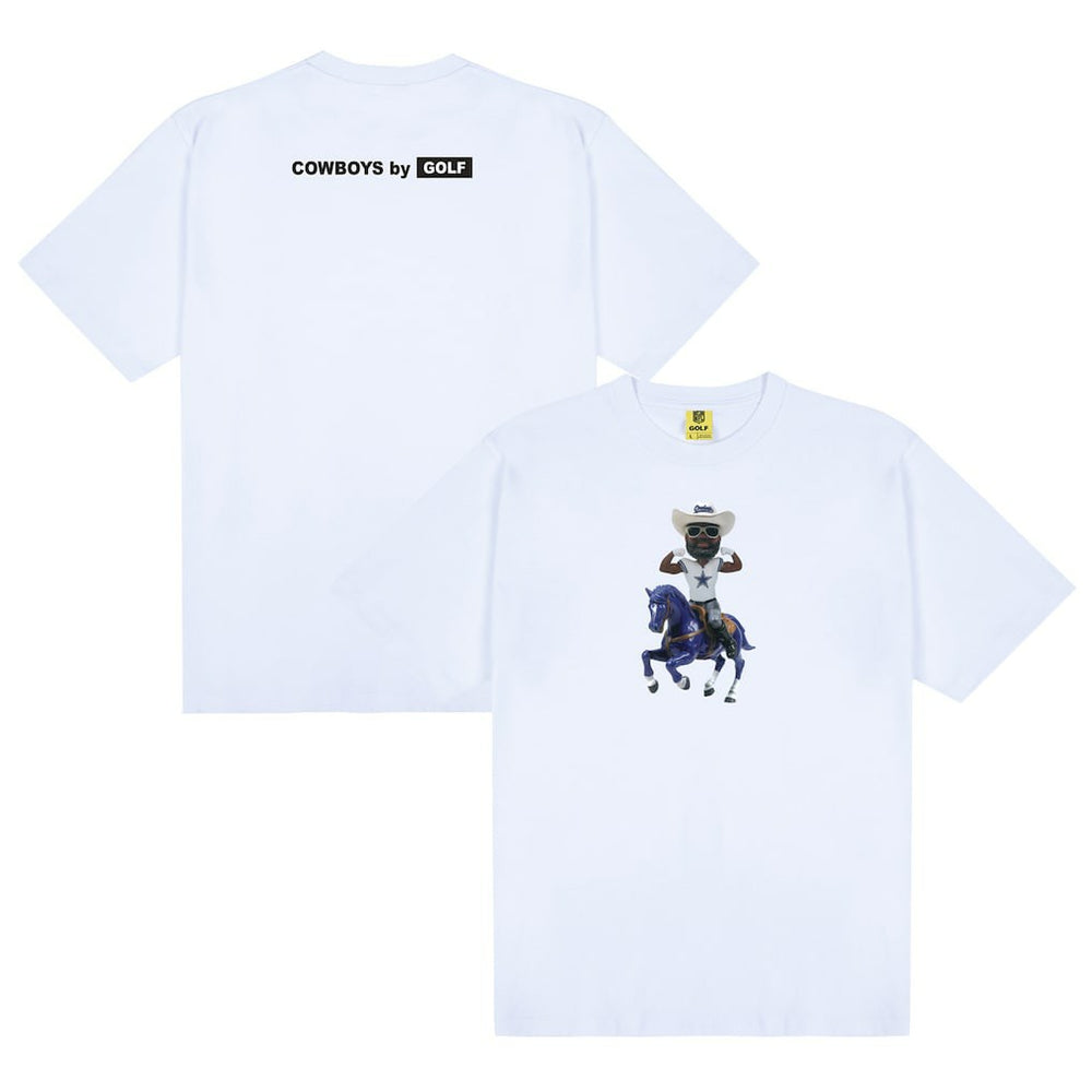 Dallas Cowboys GOLF WANG Bobblehead T-Shirt - White T-shirts