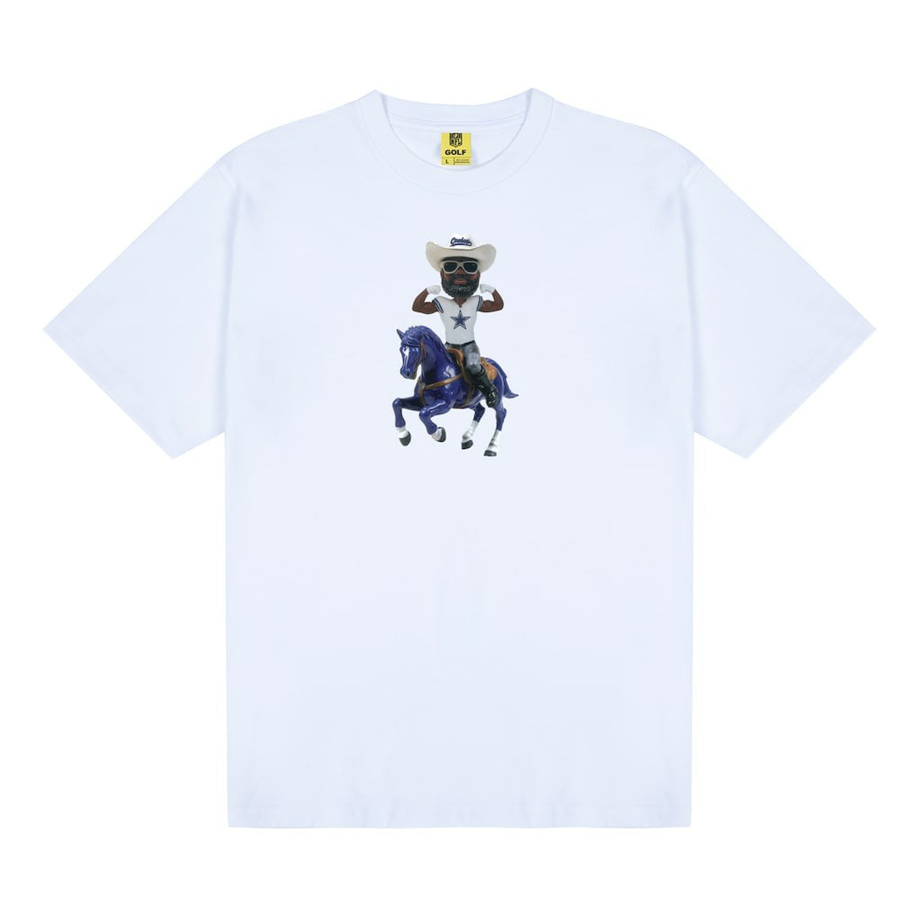 Dallas Cowboys GOLF WANG Bobblehead T-Shirt - White T-shirts