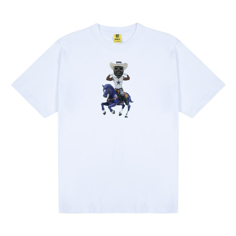 Dallas Cowboys GOLF WANG Bobblehead T-Shirt - White T-shirts