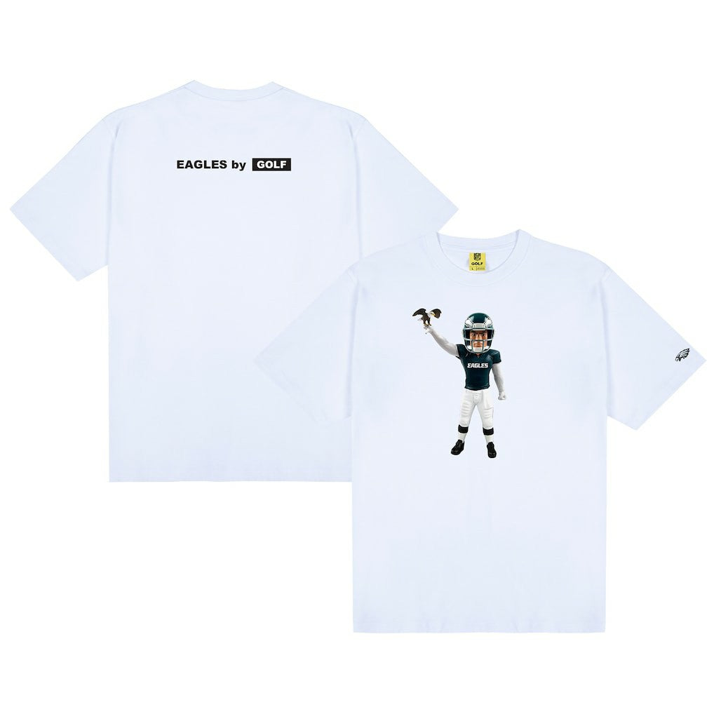 Philadelphia Eagles GOLF WANG Bobblehead T-Shirt - White T-shirts