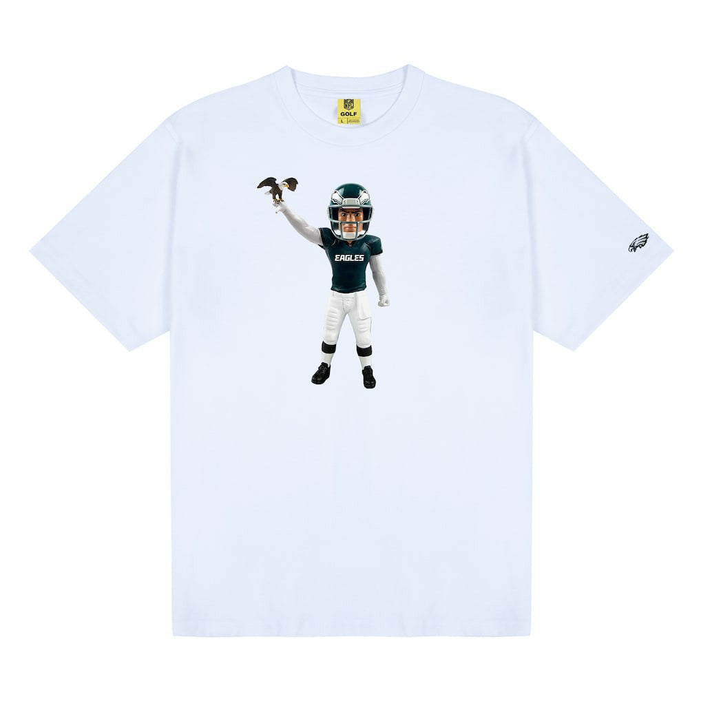 Philadelphia Eagles GOLF WANG Bobblehead T-Shirt - White T-shirts