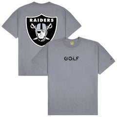 Las Vegas Raiders GOLF WANG Motto T-Shirt - Silver T-shirts