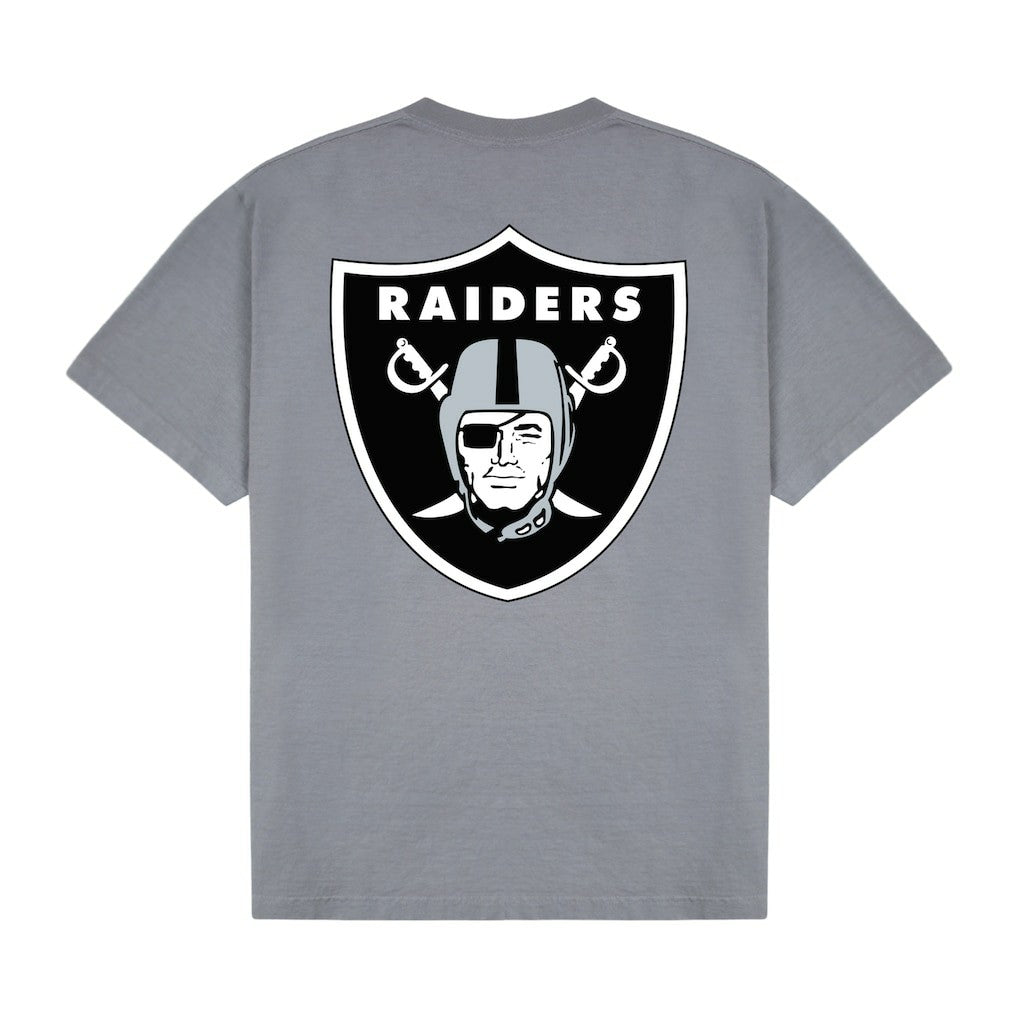 Las Vegas Raiders GOLF WANG Motto T-Shirt - Silver T-shirts