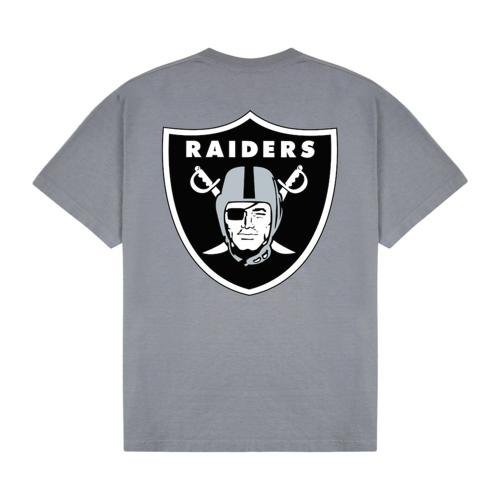Las Vegas Raiders GOLF WANG Motto T-Shirt - Silver T-shirts