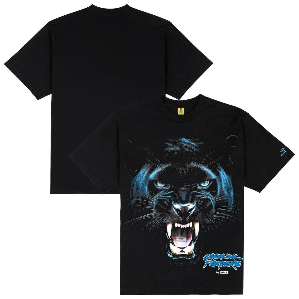 Carolina Panthers GOLF WANG Animal T-Shirt - Black T-shirts