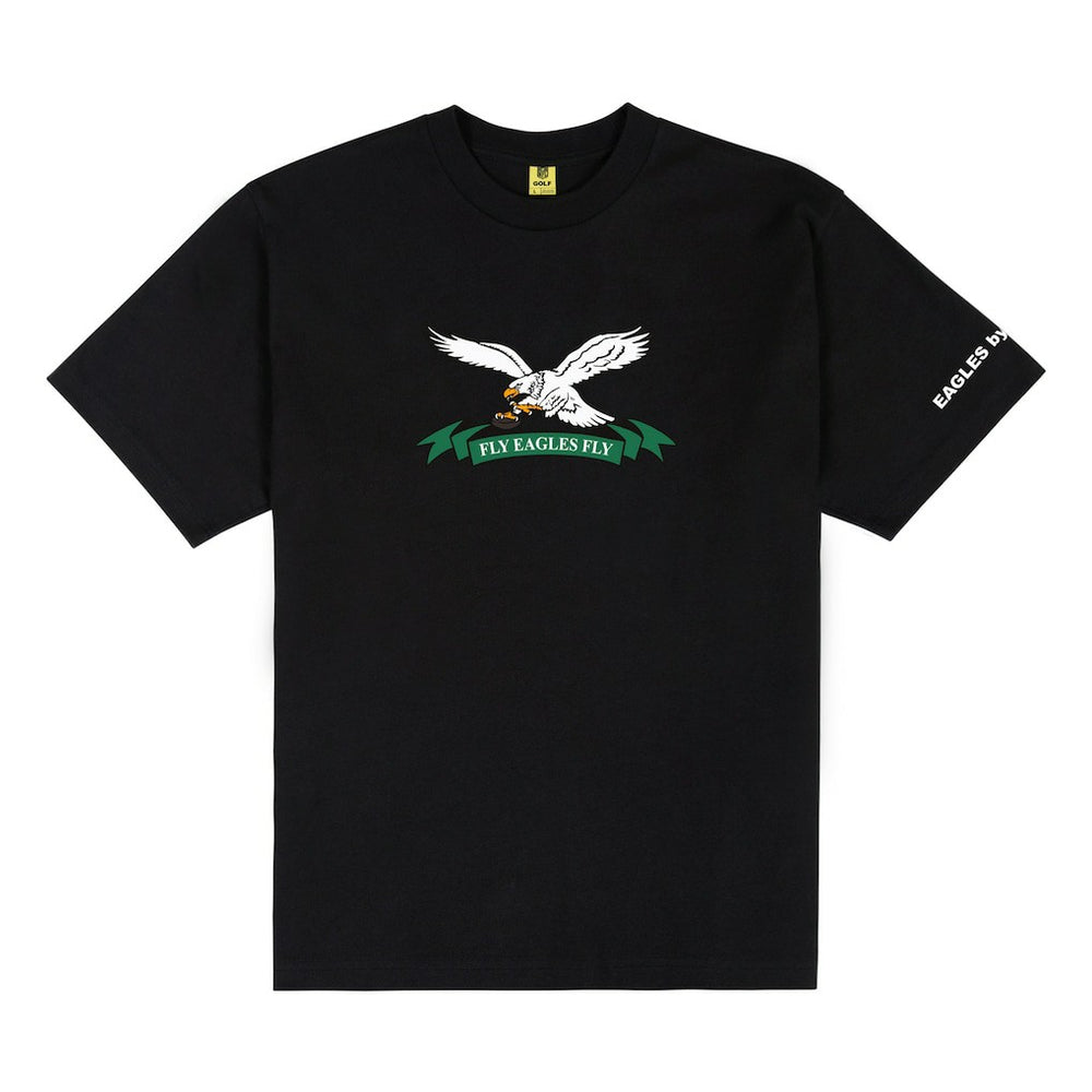 Philadelphia Eagles GOLF WANG Fly Eagles Fly T-Shirt - Black T-shirts