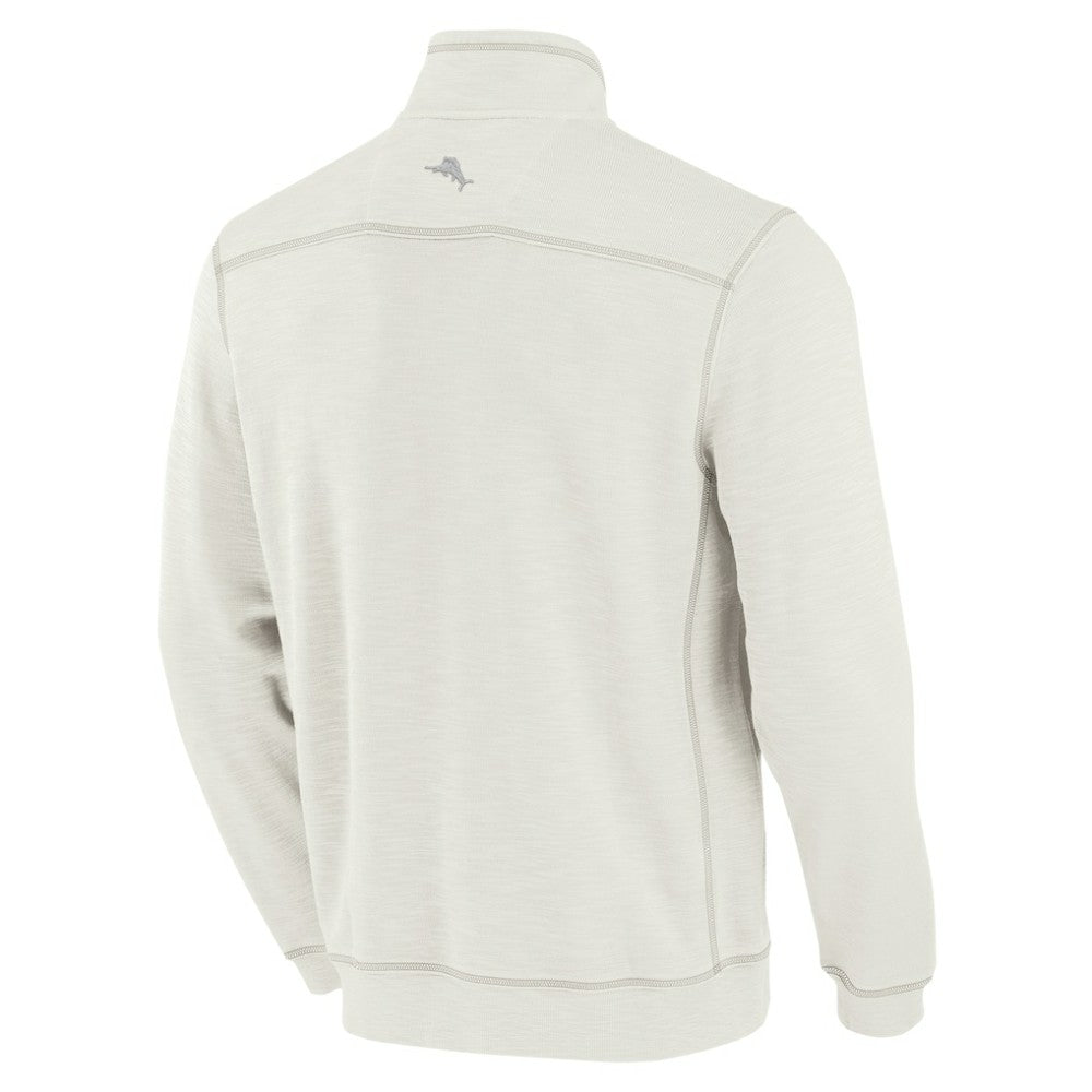 San Francisco Giants Tommy Bahama Sport Tobago Bay Tri-Blend Half-Zip Sweatshirt - Cream Sweatshirts