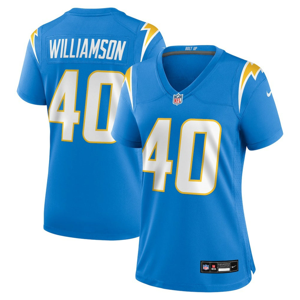 Kendall Williamson Los Angeles Chargers Women's Team Game Jersey - Powder Blue Jerseys
