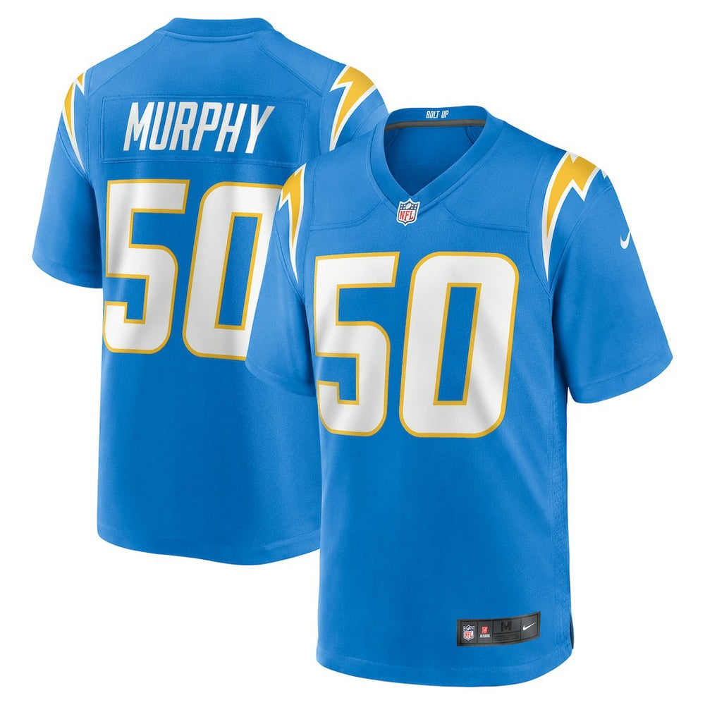 Caleb Murphy Los Angeles Chargers Team Game Jersey - Powder Blue Jerseys