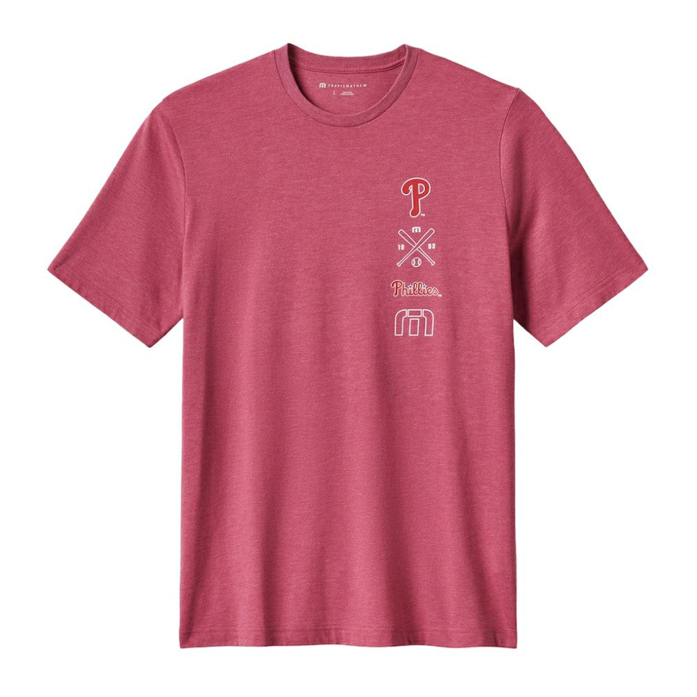 Philadelphia Phillies TravisMathew Sunset Slam 2.0 T-Shirt - Red T-shirts