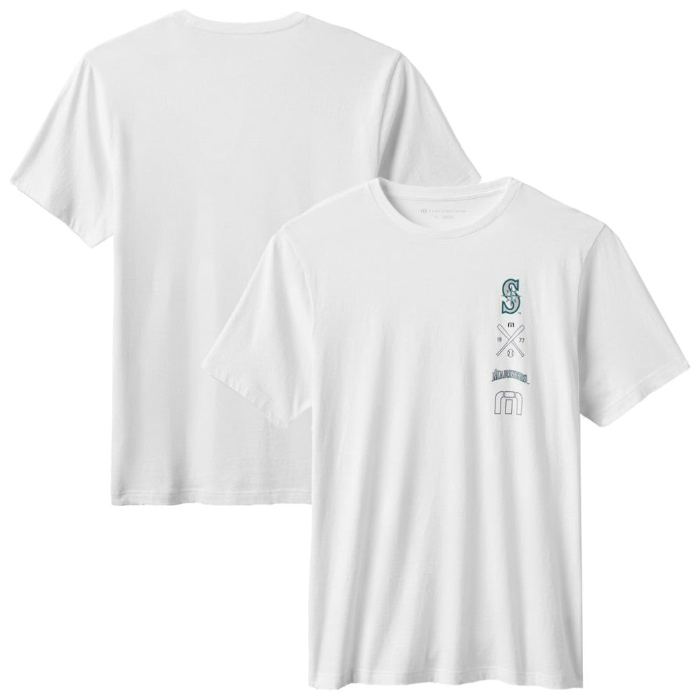 Seattle Mariners TravisMathew Sunset Slam 2.0 T-Shirt - White T-shirts