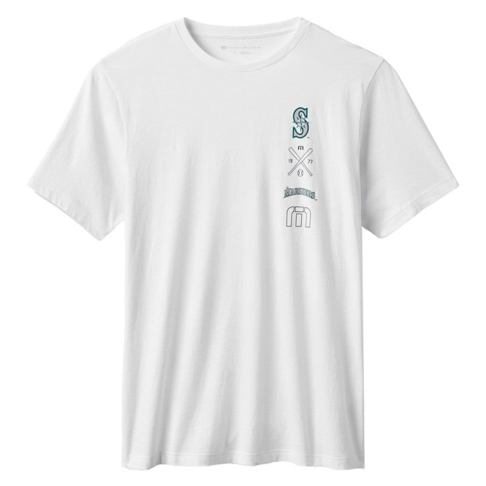 Seattle Mariners TravisMathew Sunset Slam 2.0 T-Shirt - White T-shirts