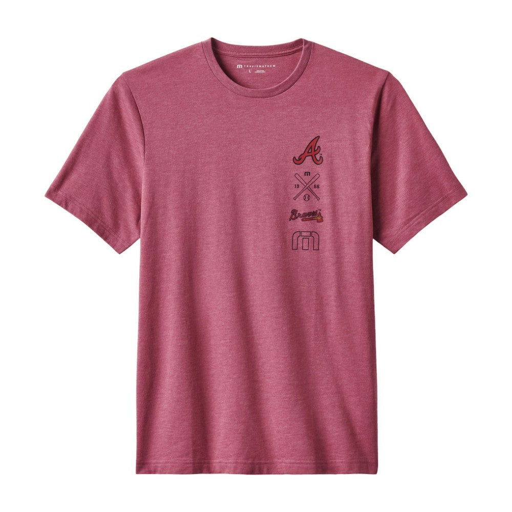 Atlanta Braves TravisMathew Sunset Slam 2.0 T-Shirt - Heather Red T-shirts
