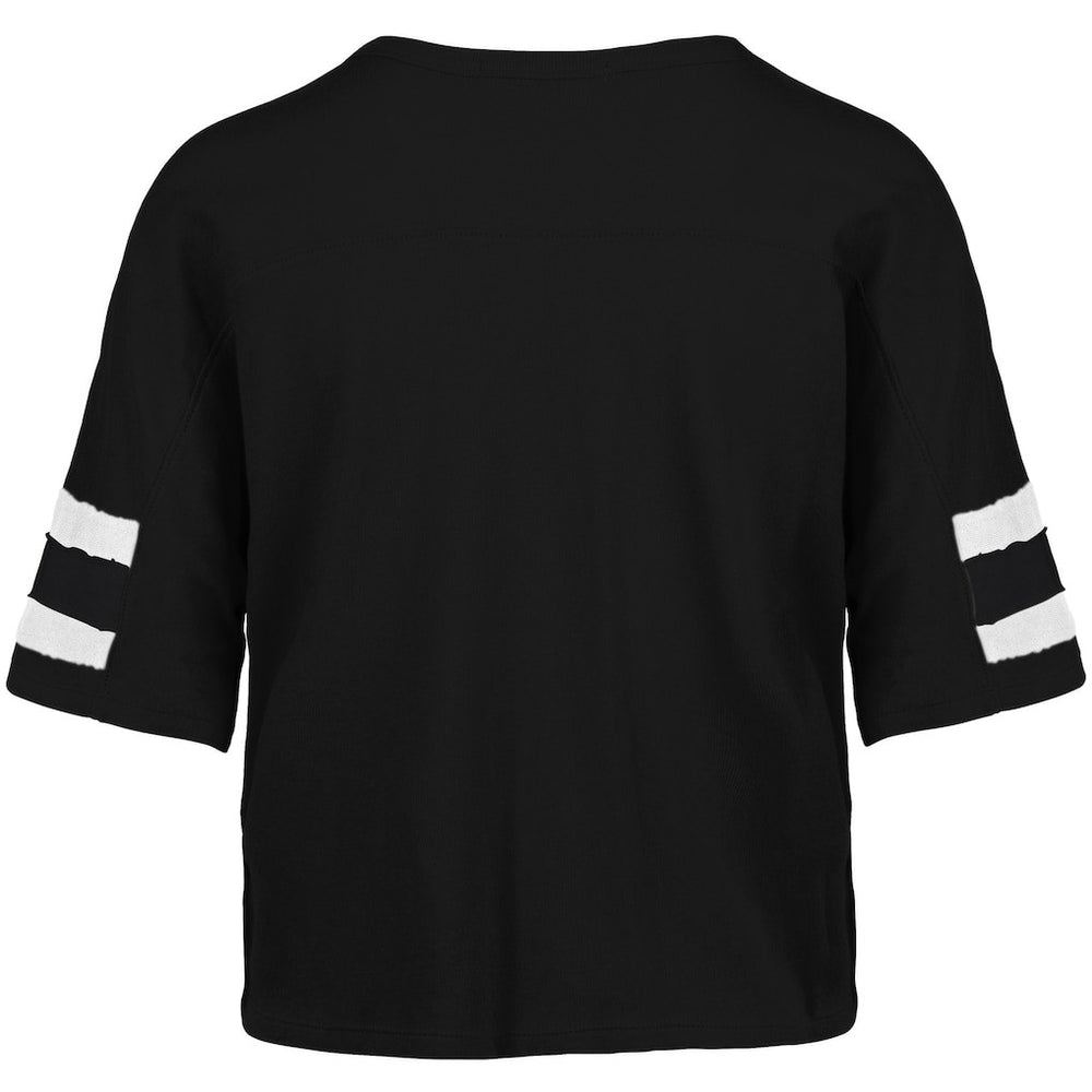 Miami Dolphins '47 Women's Premier Scout Cropped V-Neck T-Shirt - Black T-shirts
