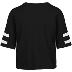 Miami Dolphins '47 Women's Premier Scout Cropped V-Neck T-Shirt - Black T-shirts