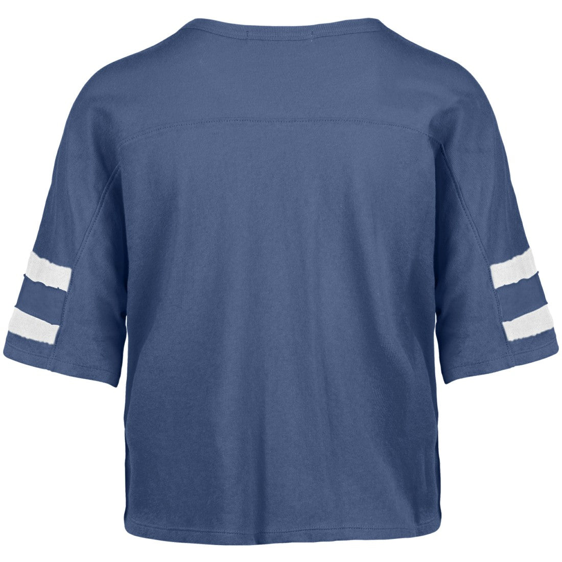 Detroit Lions '47 Women's Premier Scout Cropped V-Neck T-Shirt - Blue T-shirts