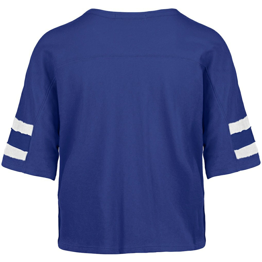 Indianapolis Colts '47 Women's Premier Scout Cropped V-Neck T-Shirt - Royal T-shirts