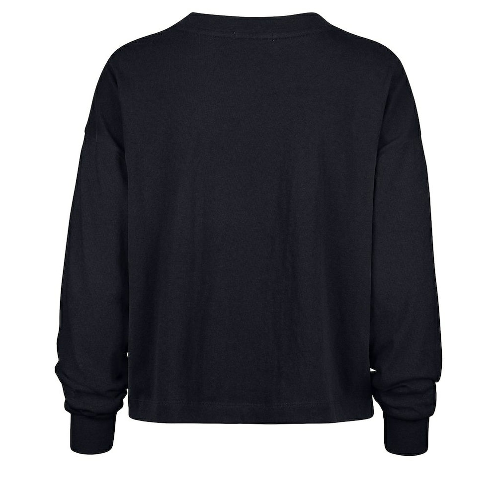 New England Patriots '47 Women's Muse Sydney Long Sleeve Cropped T-Shirt - Navy T-shirts