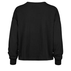 New Orleans Saints '47 Women's Muse Sydney Long Sleeve Cropped T-Shirt - Black T-shirts