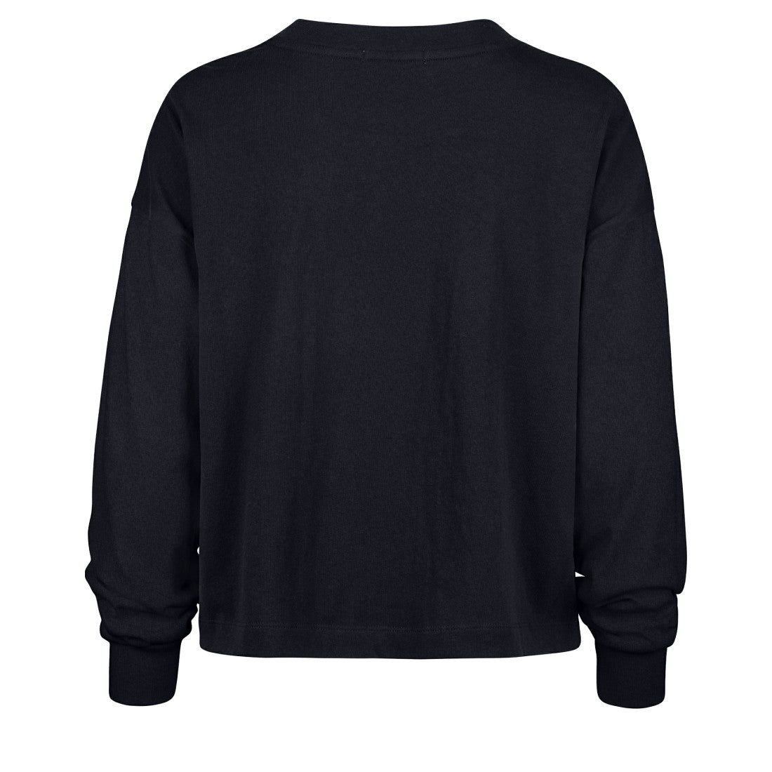 Denver Broncos '47 Women's Muse Sydney Long Sleeve Cropped T-Shirt - Navy T-shirts