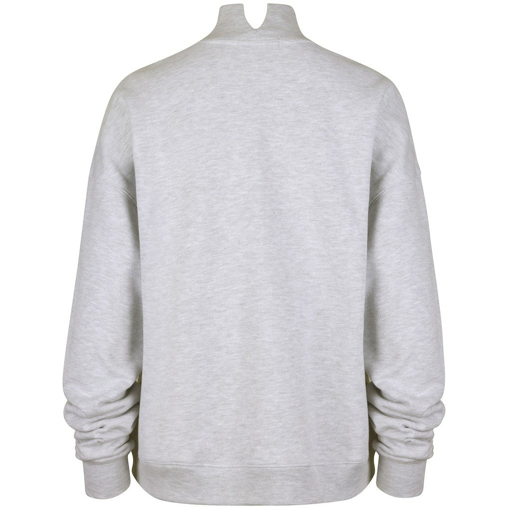 Miami Dolphins '47 Women's Vantage Mock Neck Pullover Sweatshirt - Heather Gray Pullover