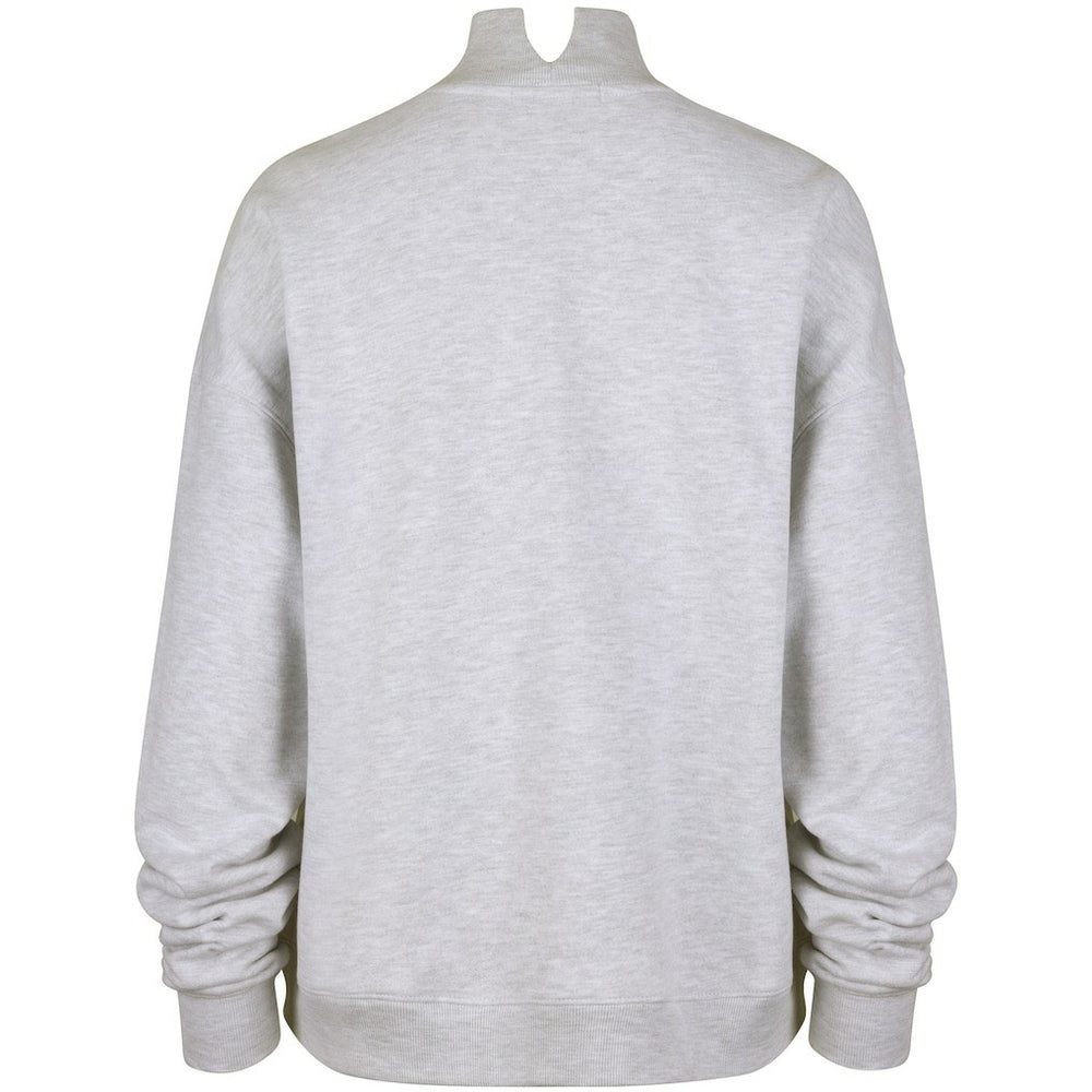 New York Jets '47 Women's Vantage Mock Neck Pullover Sweatshirt - Heather Gray Pullover