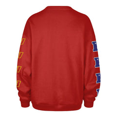 Washington Commanders '47 Women's Go Big Oversized Pullover Sweatshirt - Burgundy Pullover
