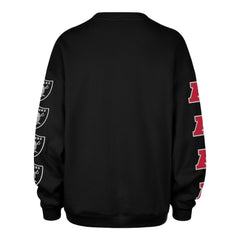 Las Vegas Raiders '47 Women's Go Big Oversized Pullover Sweatshirt - Black Pullover
