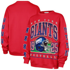 New York Giants '47 Women's Go Big Oversized Pullover Sweatshirt - Red Pullover