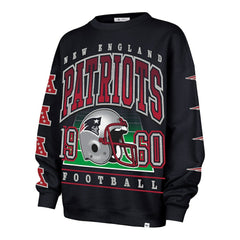 New England Patriots '47 Women's Go Big Oversized Pullover Sweatshirt - Navy Pullover