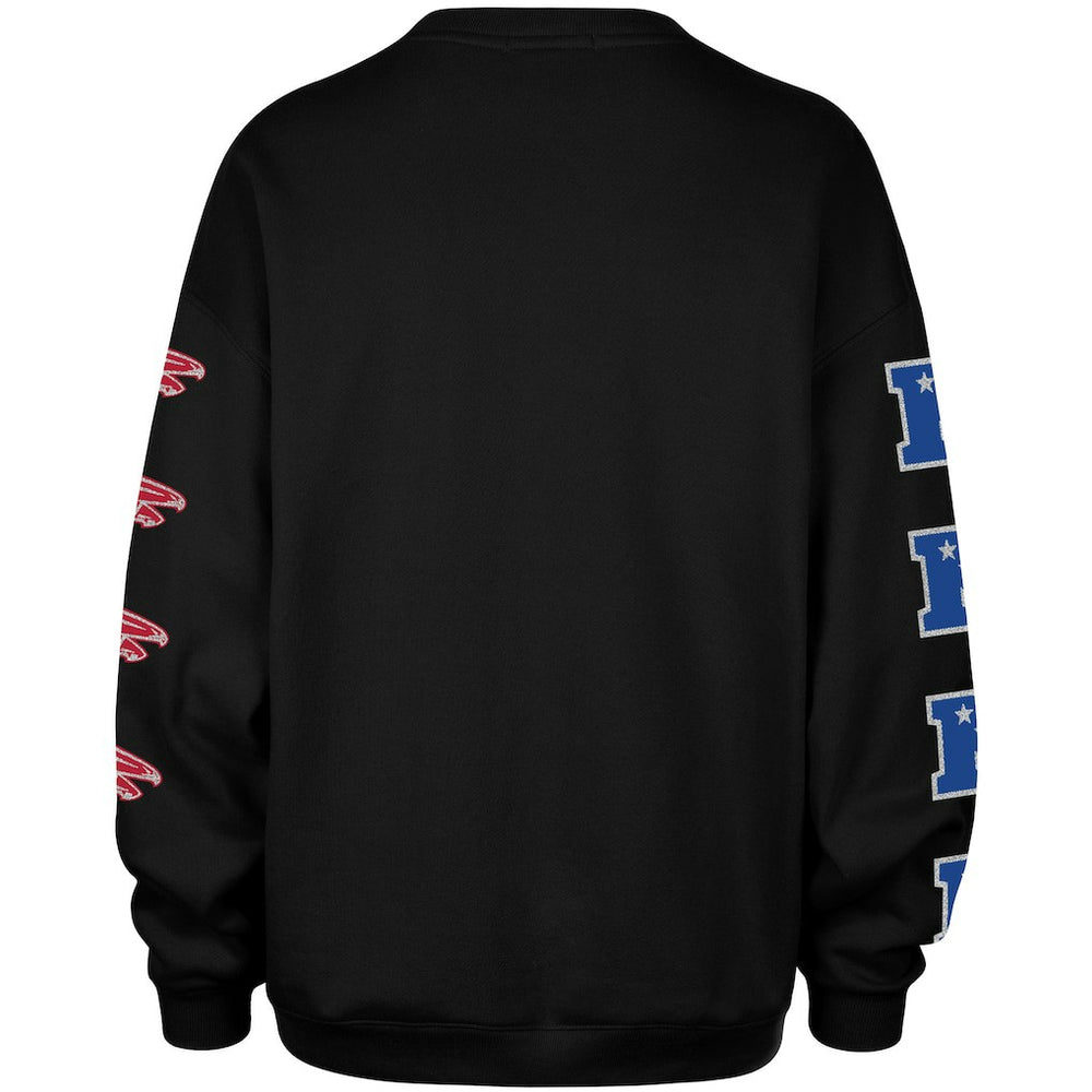 Atlanta Falcons '47 Women's Go Big Oversized Pullover Sweatshirt - Black Pullover