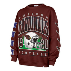 Arizona Cardinals '47 Women's Go Big Oversized Pullover Sweatshirt - Cardinal Pullover