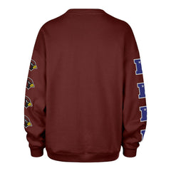 Arizona Cardinals '47 Women's Go Big Oversized Pullover Sweatshirt - Cardinal Pullover