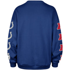 Indianapolis Colts '47 Women's Go Big Oversized Pullover Sweatshirt - Royal Pullover