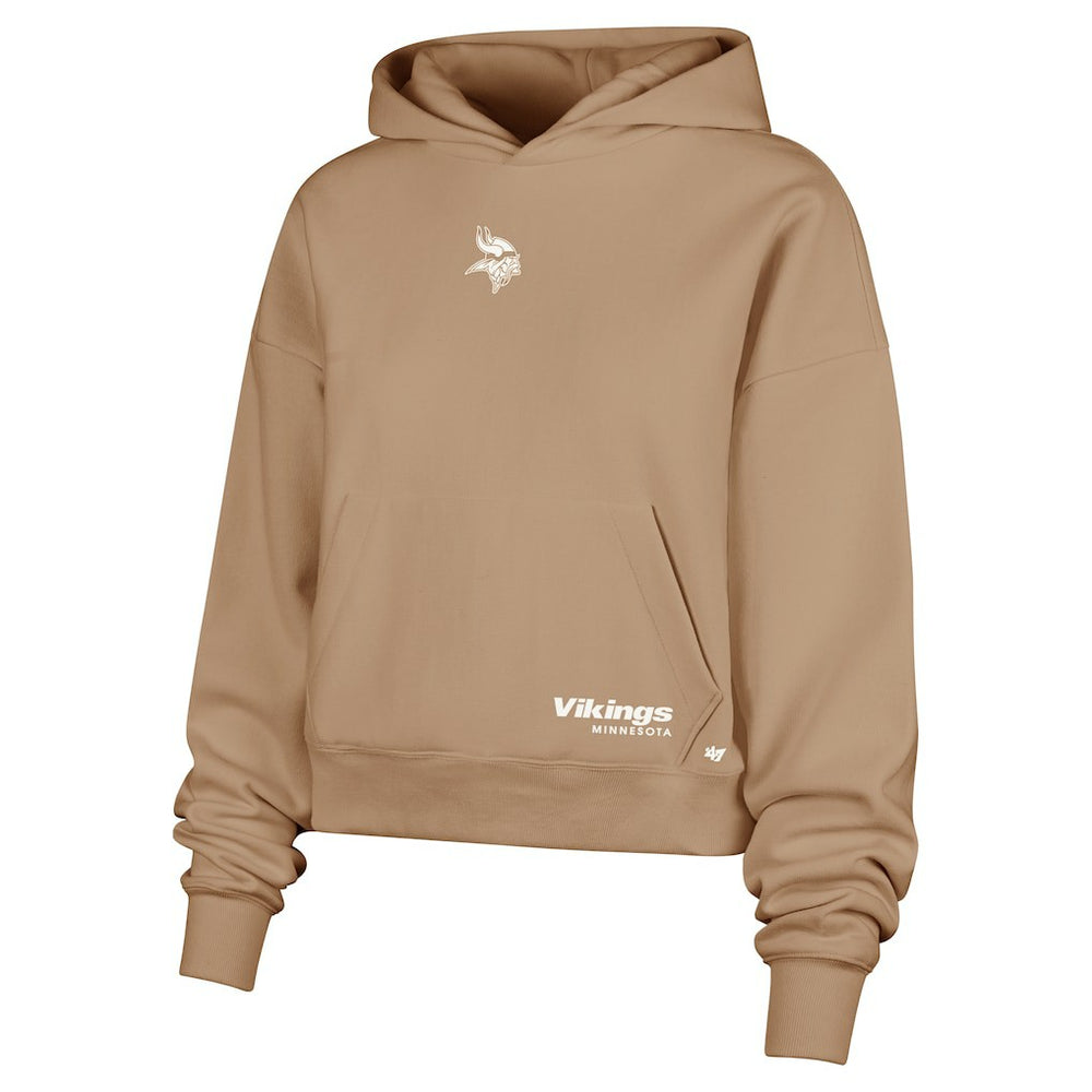 Minnesota Vikings '47 Women's Sue Foundation Portabella Pullover Hoodie - Brown Hoodies