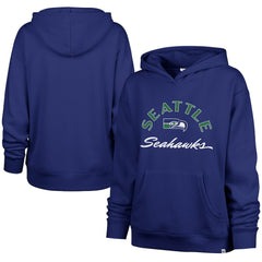 Seattle Seahawks '47 Women's Whirlwind Naomi Pullover Hoodie - Royal Hoodies