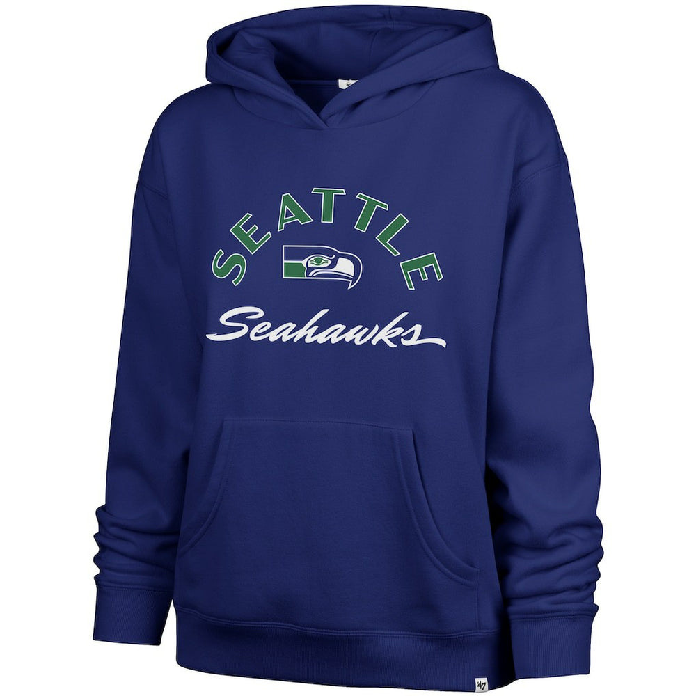 Seattle Seahawks '47 Women's Whirlwind Naomi Pullover Hoodie - Royal Hoodies