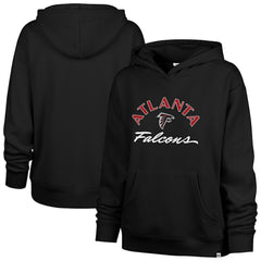 Atlanta Falcons '47 Women's Whirlwind Naomi Pullover Hoodie - Black Hoodies