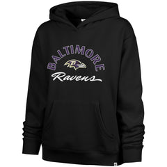 Baltimore Ravens '47 Women's Whirlwind Naomi Pullover Hoodie - Black Hoodies