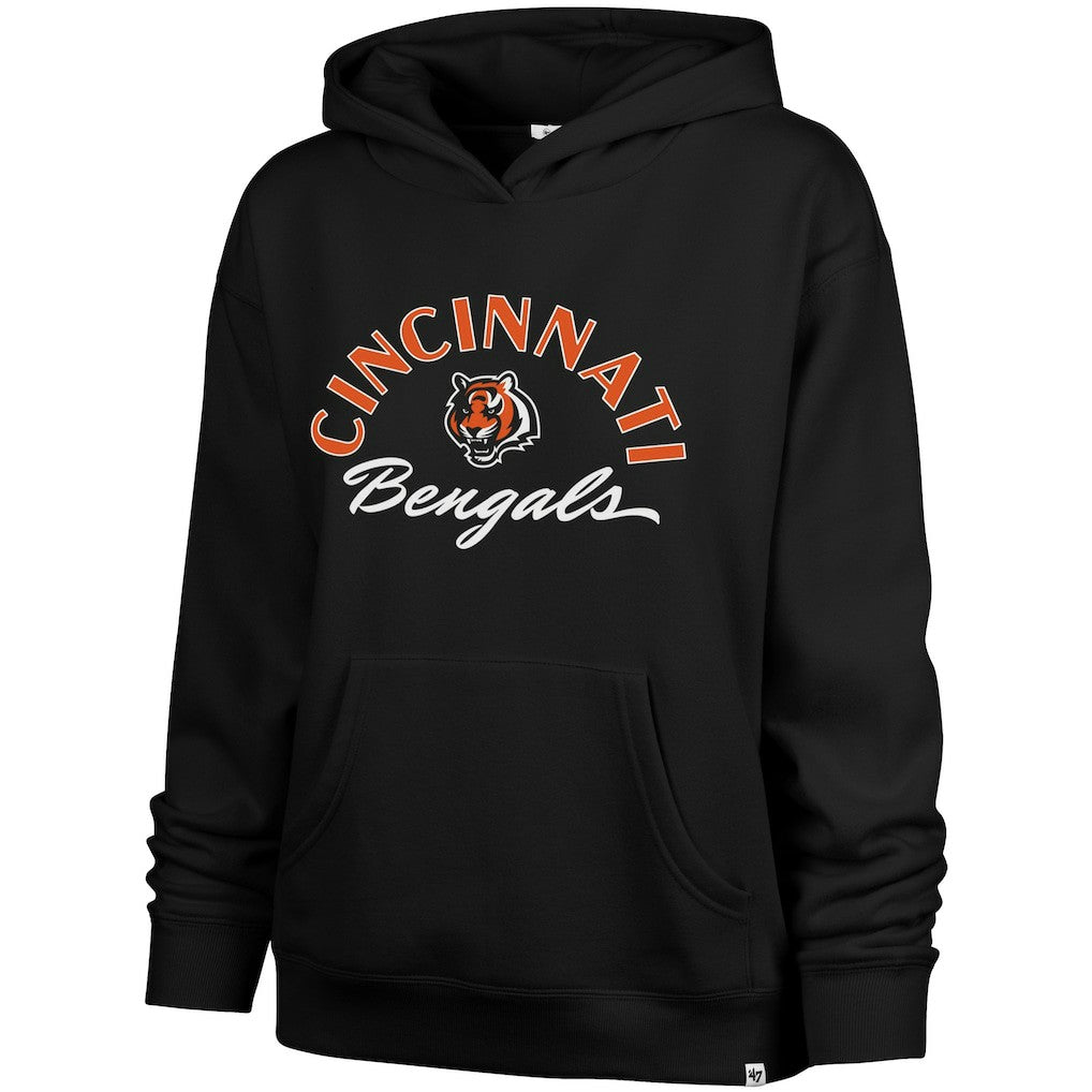 Cincinnati Bengals '47 Women's Whirlwind Naomi Pullover Hoodie - Black Hoodies