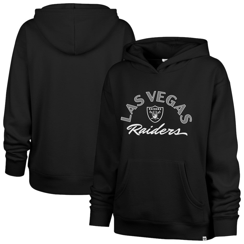 Las Vegas Raiders '47 Women's Whirlwind Naomi Pullover Hoodie - Black Hoodies