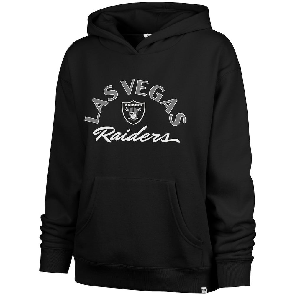 Las Vegas Raiders '47 Women's Whirlwind Naomi Pullover Hoodie - Black Hoodies