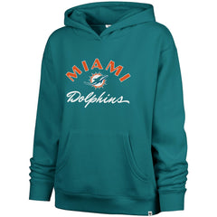 Miami Dolphins '47 Women's Whirlwind Naomi Pullover Hoodie - Aqua Hoodies